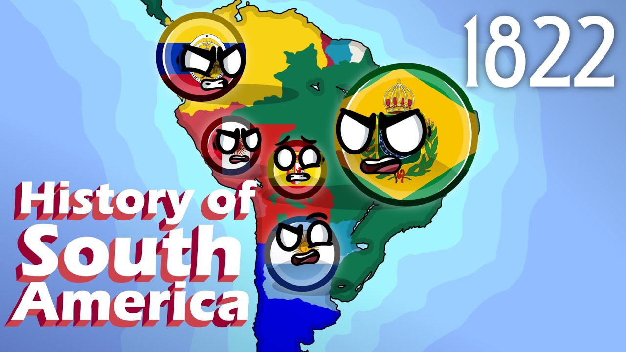 History of SOUTH AMERICA Countryballs