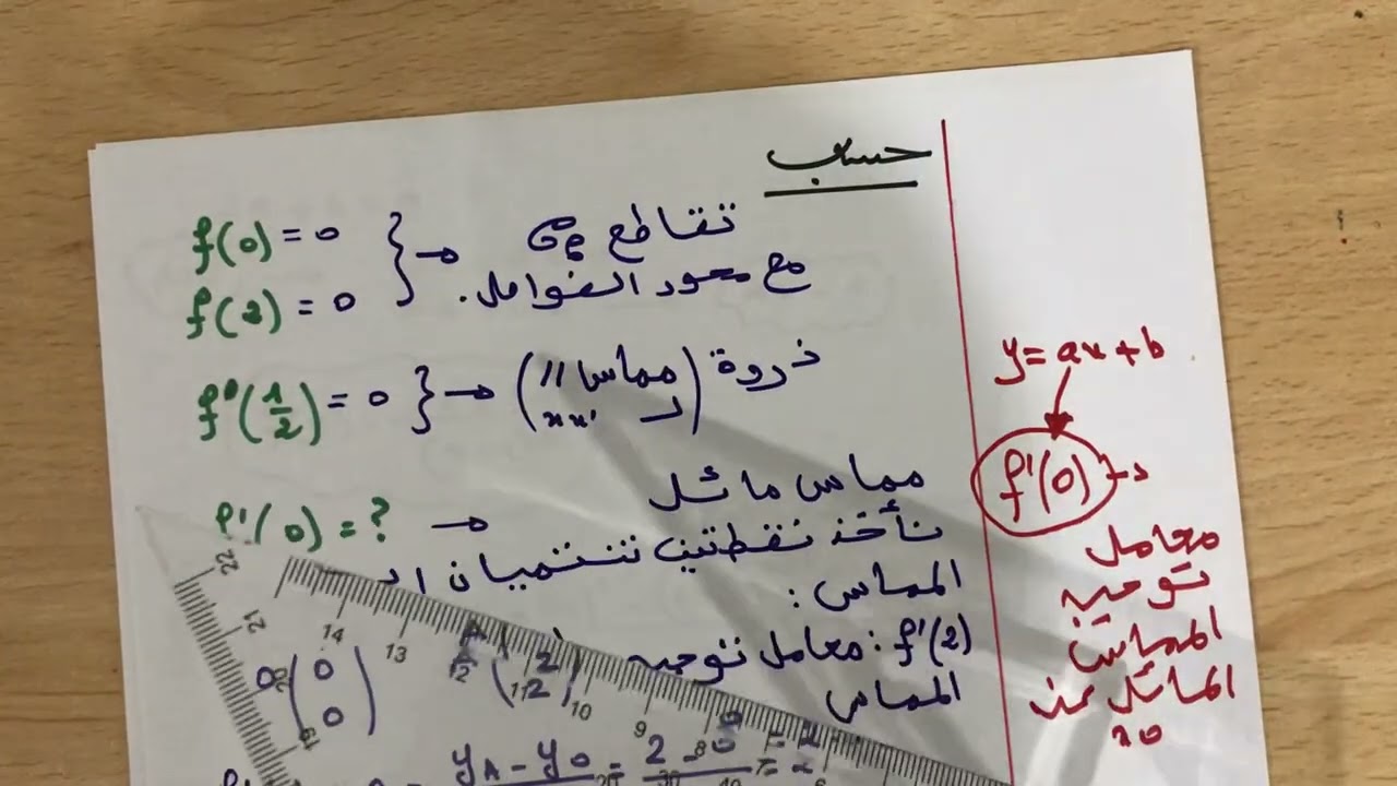 تمرين في الاشتقاقية سنة 2 ث رقم 13