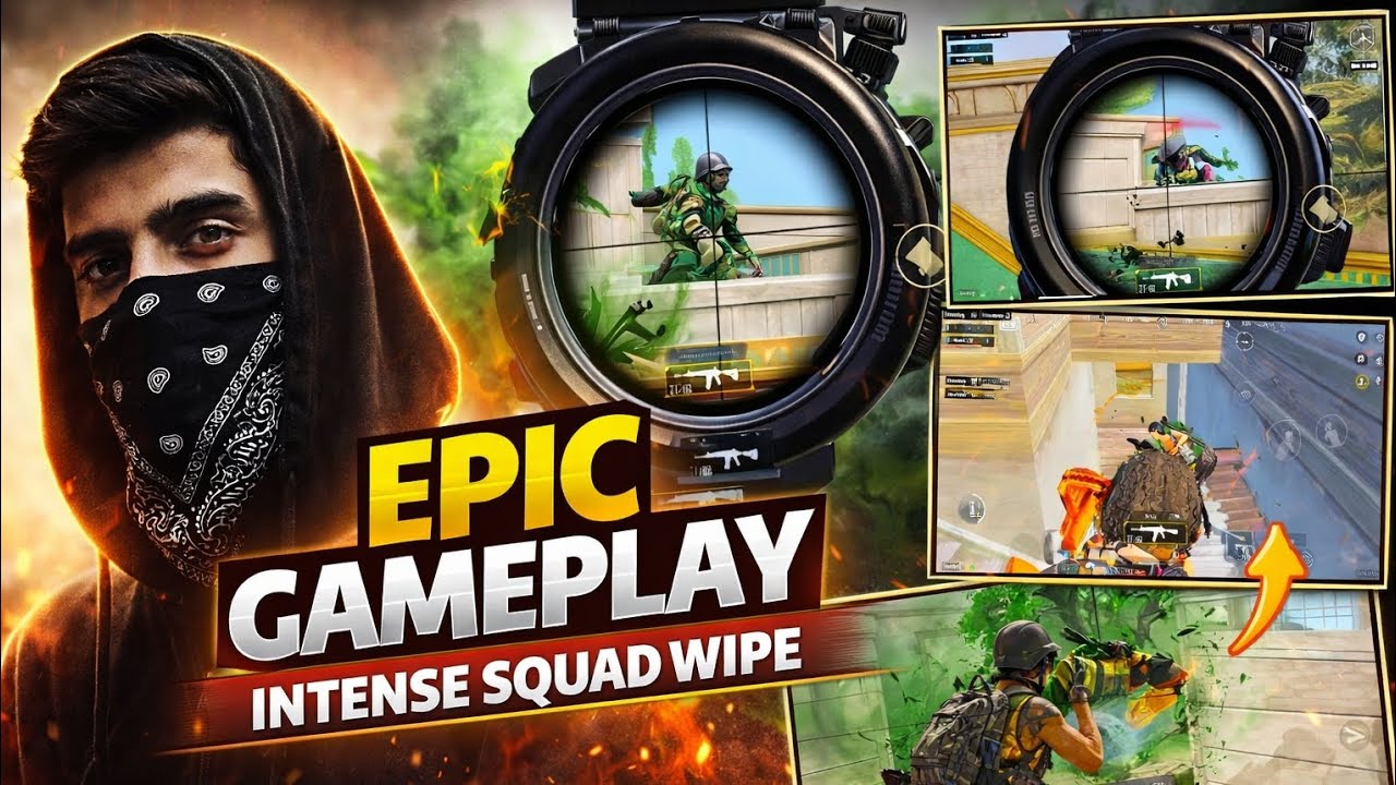 💀EPIC GAMEPLAY 😱 | Intense Squad Wipe | BGMI Pro Moments