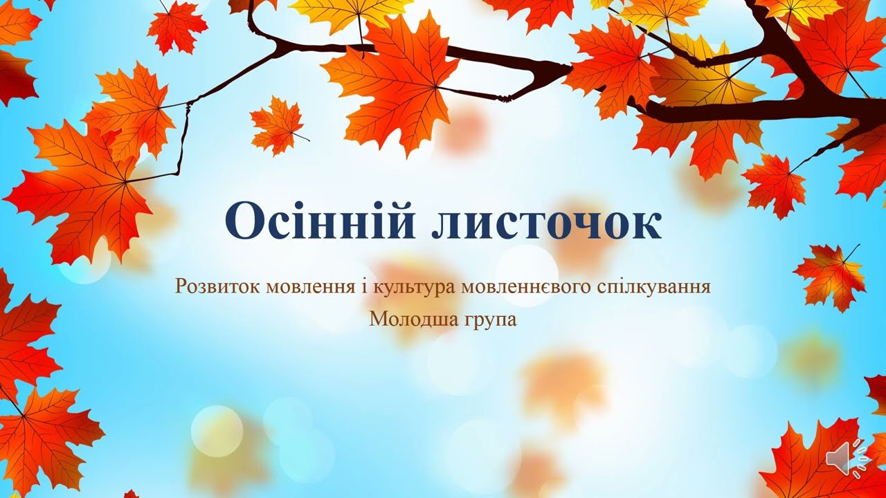 Відеозаняття з розвитку мови 