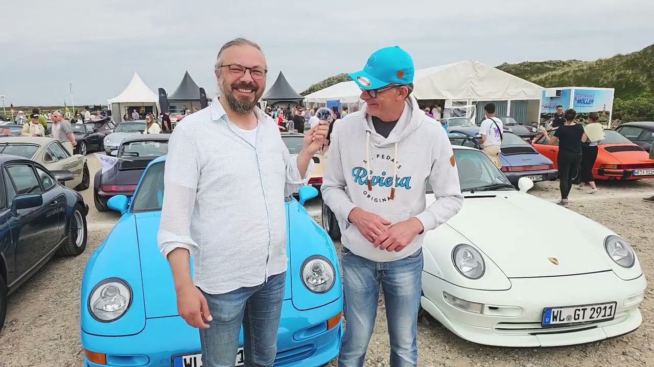 Surfbretter und luftgekühlte Porsche beim Petro Surf Festival auf Sylt