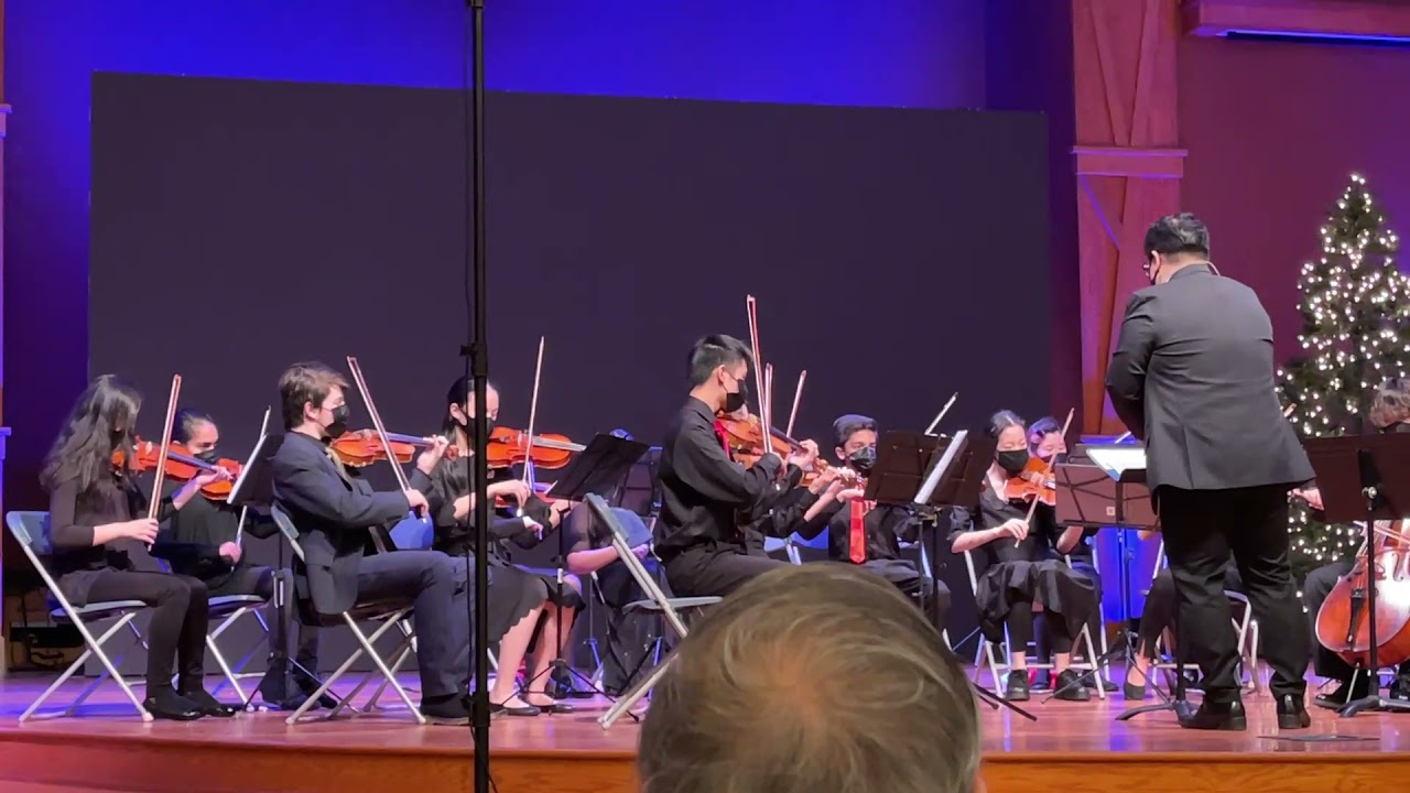 Alexi Meyers with Bravura Youth Orchestra front, 2nd from left
