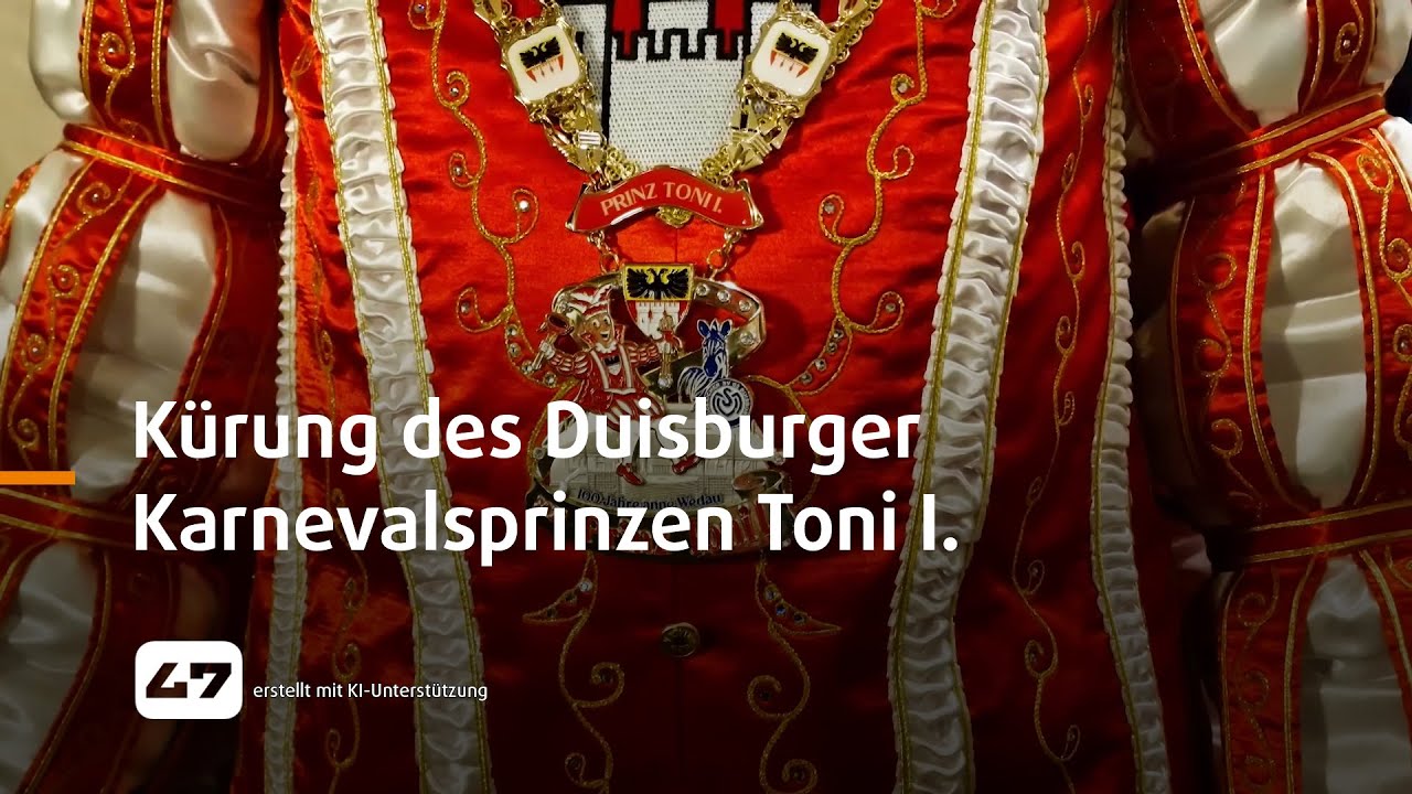 STUDIO 47 .live | K&Uuml;RUNG DES DUISBURGER KARNEVALSPRINZEN TONI I.