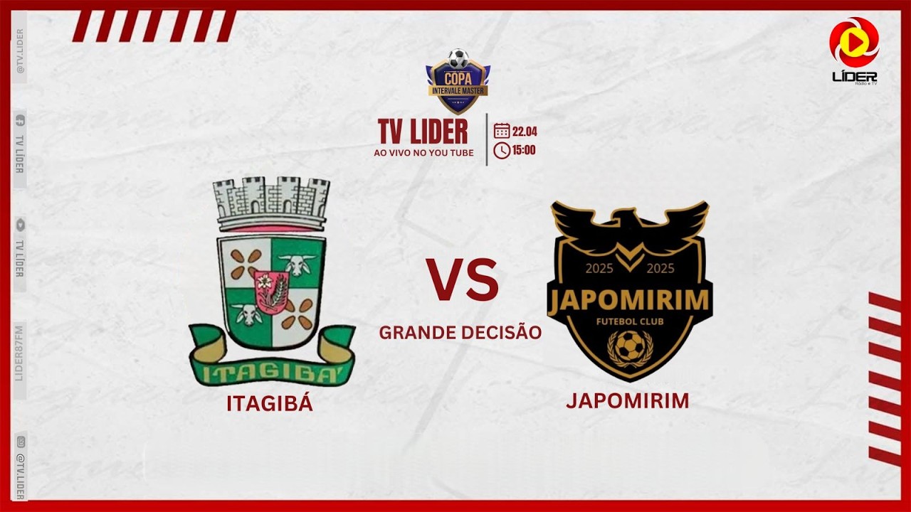 COPA INTER VALE MASTER 2026: ITAGIBÁ X JAPOMIRIM (DECISÃO)