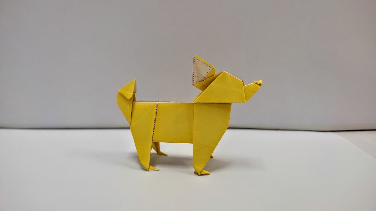 Origami Dog Chihuahua Easy - How To Make Dog Chihuahua Easy - Origami Tutorial