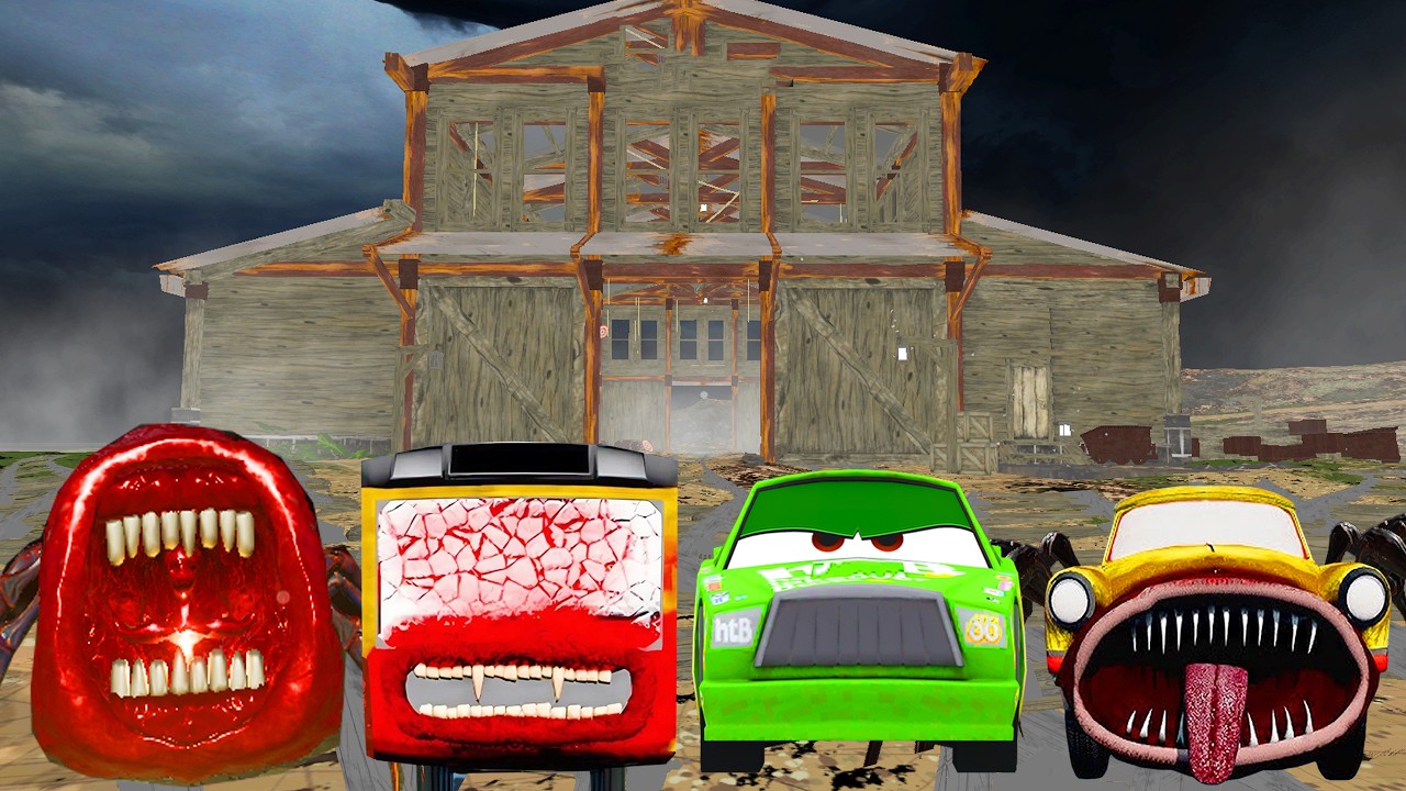 Amazing Upgrade RC LIGHTNING MCQUEEN MONSTER,CAR EATER MONSTER,EATER TRAIN MONSTER