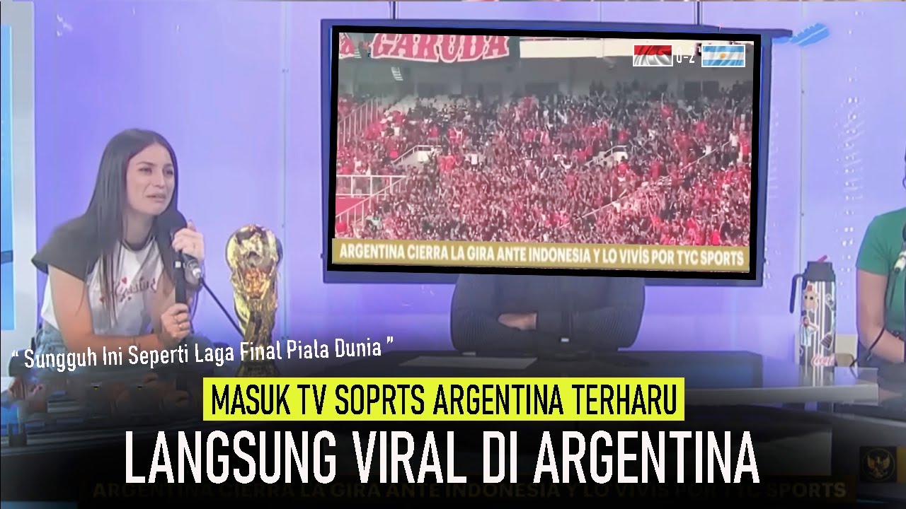 🔴CUMA ADA DI INDONESIA !! Atmosfer Suporter Indonesia di GBK Disorot Langsung Oleh MEDIA ARGENTINA