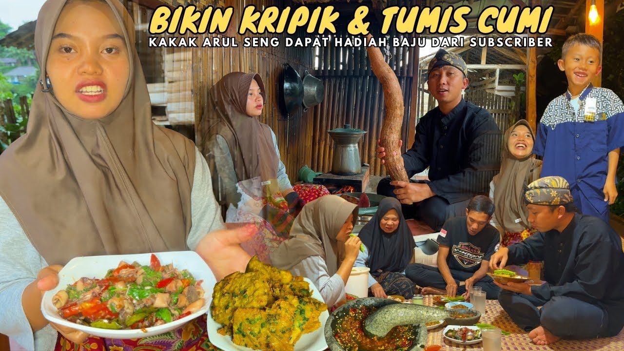 BIKIN NIKMAT MAKAN LAGI NI | TUMIS CUMI ALA BUMIL, BIKIN KERIPIK, KAKAK ARUL SENENG DAPAT HADIAH