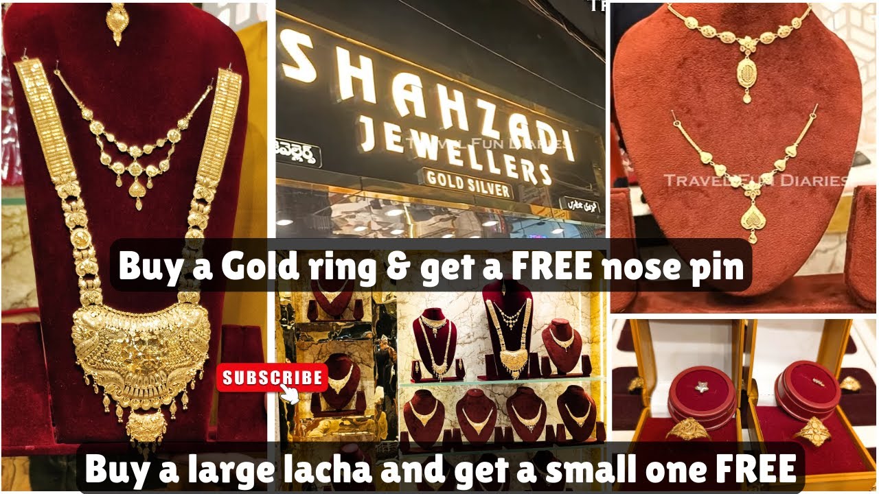 Dhamakaoffer on Gold Jewelleries || free nose pin and Lacha || Shahzadi Jewellers #hyderabad #viral