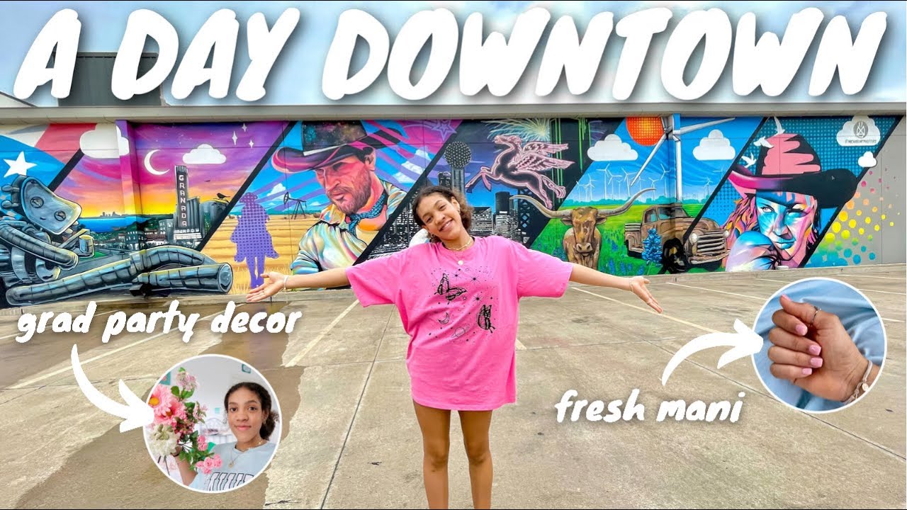 very fun day downtown + prepping for graduation !!! VLOG