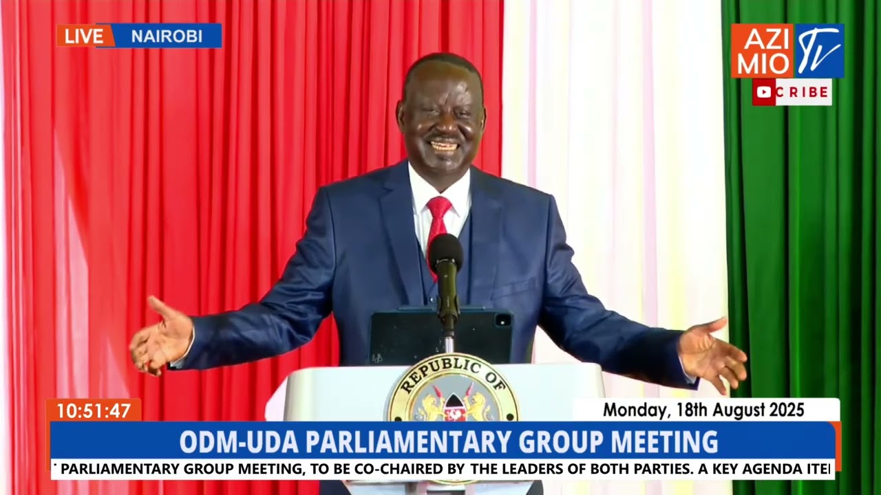 STOP EXTORTION in Parliament: Raila SCINTILLATING speech during first ODM-UDA PG meeting, MPs REACT