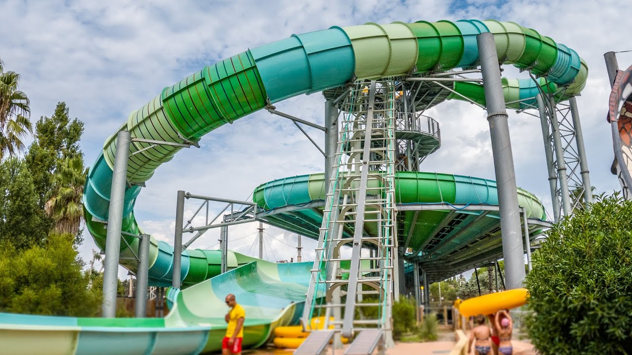 World's First Storm Racer Water Slide! Vertigo at Aqualand Fréjus