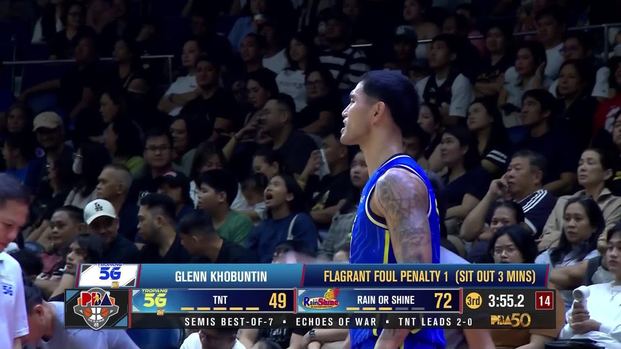 Glenn Khobuntin FLAGRANT 1 FOUL in 3Q | PBA Season 49 Philippine Cup Game 3 Semifinals
