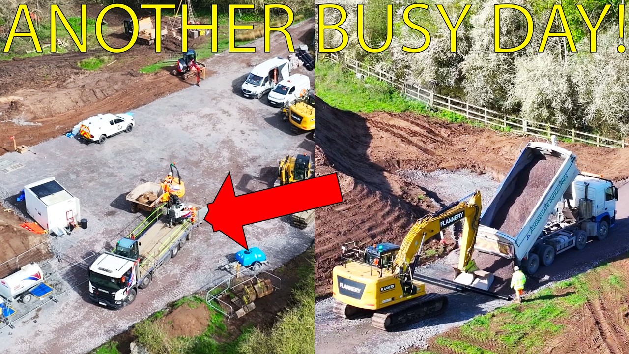 Whitchurch Canal Breach Update, Busy Day & Close Up Of The Culvert! With Commentary (26thMar)