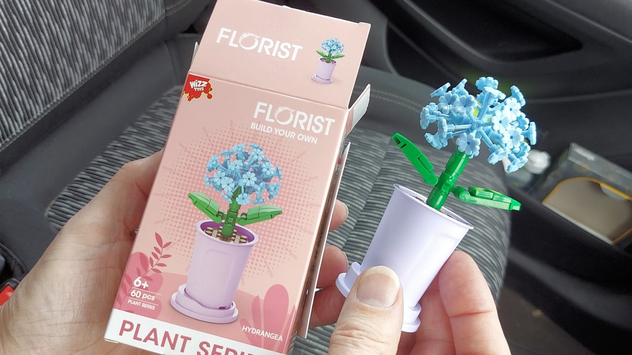 Florist Lego style Flowers Hydrangea FULL LENGTH BUILD