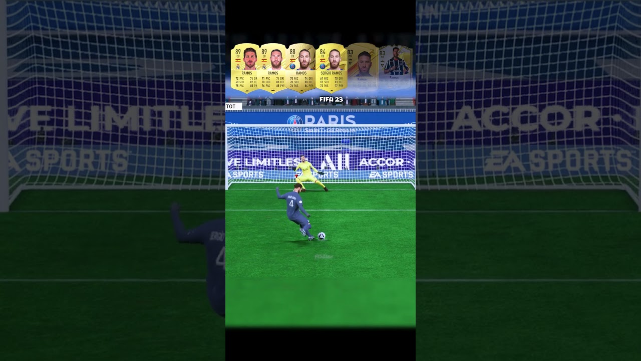 Sergio Ramos Penalty Kicks Evolution From FIFA 20 To FC 25  
