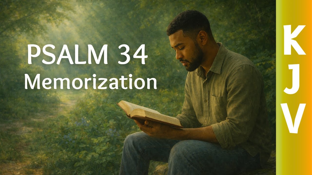 Psalm 34 KJV Memorization Song – I Will Bless the Lord at All Times – 1 Hour Scripture Loop