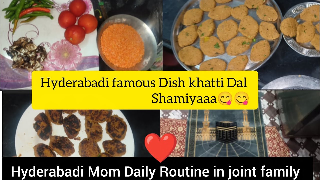Hyderabadi Mom cook khatti Dal or Special Shamiyaaaaa❤️❤️ 😋||2 jumma of Ramzan||Ramzan special Dish
