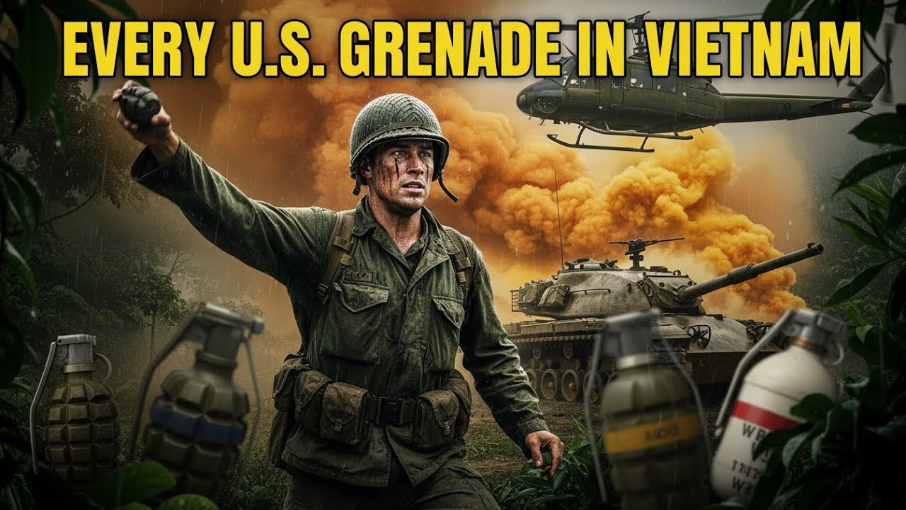 All American Hand Grenades Used in the Vietnam War
