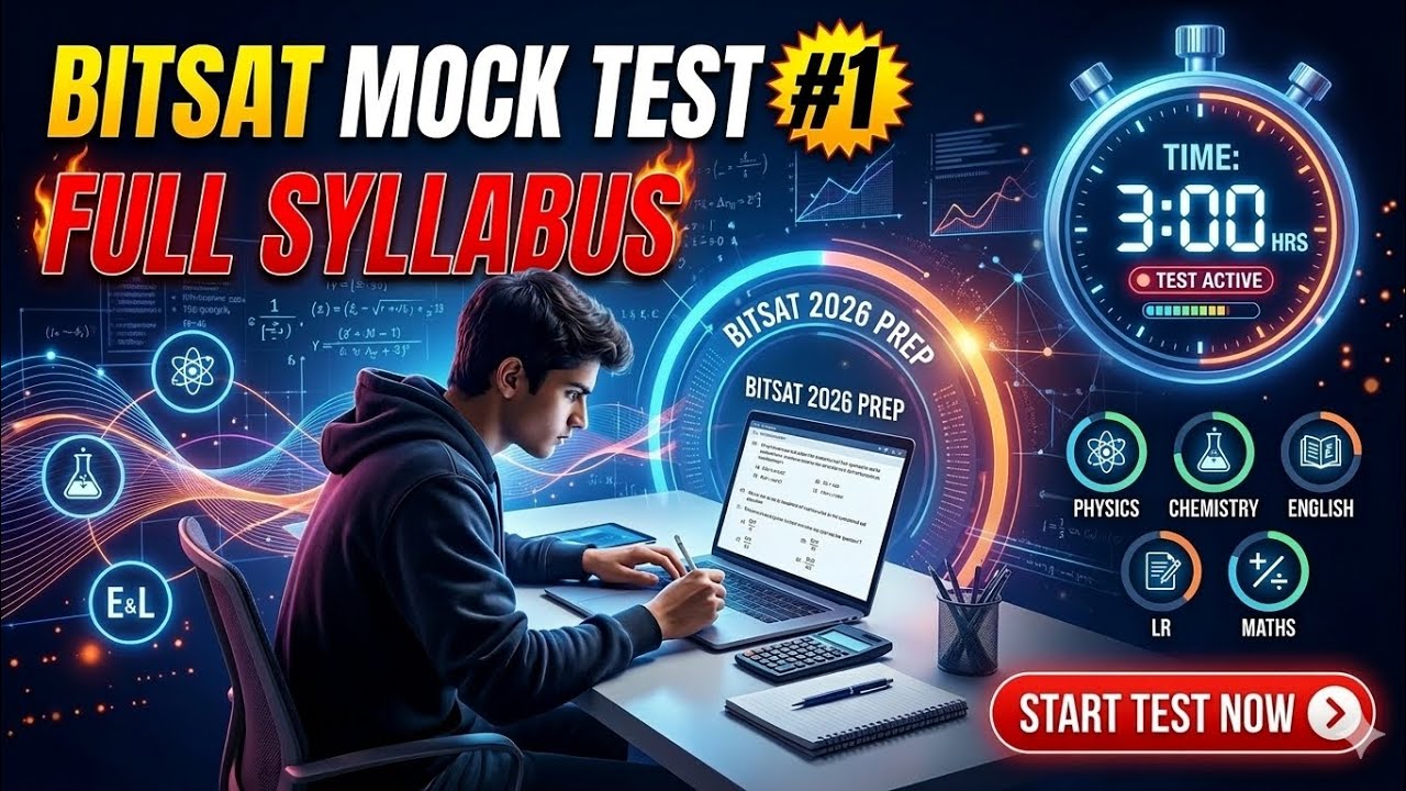BITSAT 2026 Full Syllabus MockTest#1🚀#BITSAT2026 #BITSPilani#MockTest#EngineeringEntrance#BITSATPrep