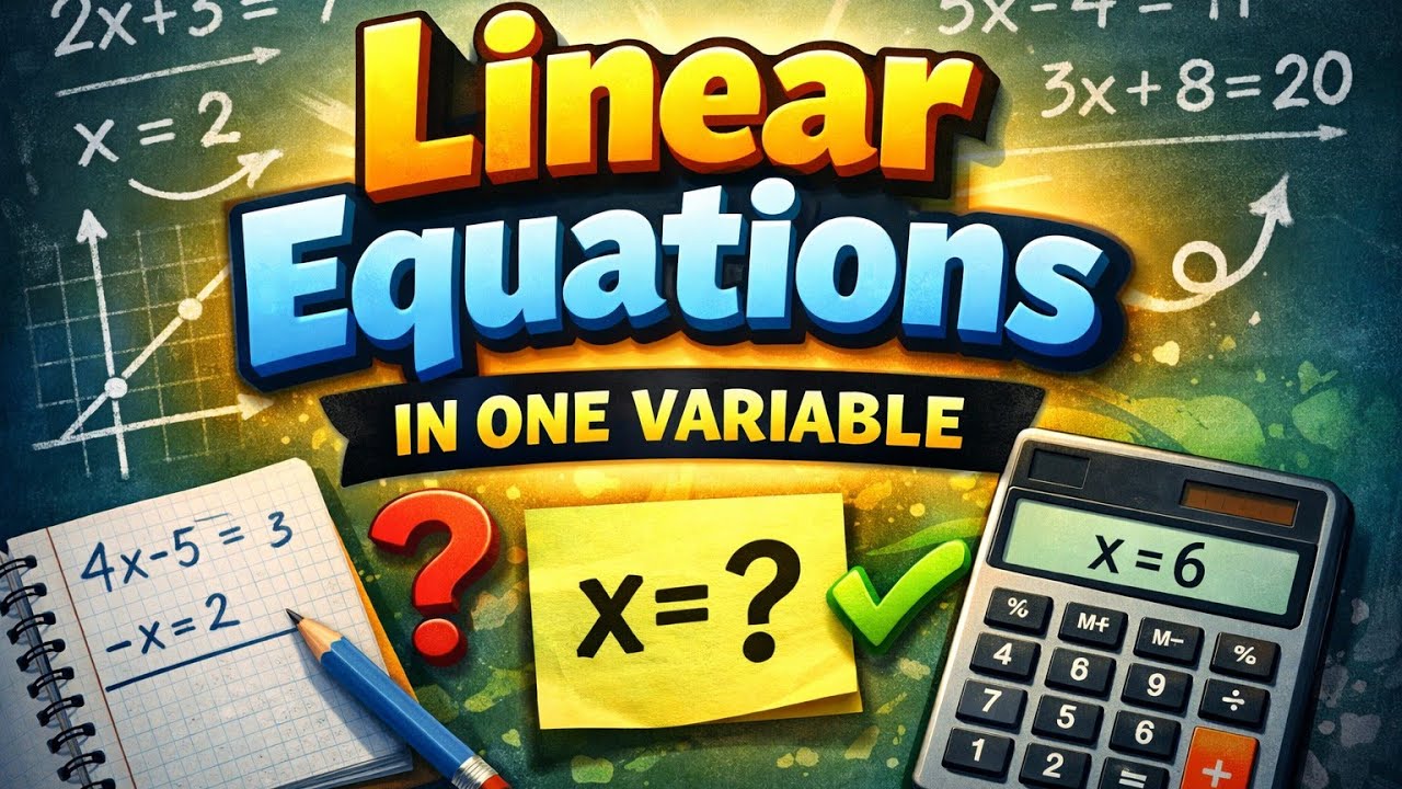 Linear equation in one variable // Ex-8.1// Question no:1 by Ved Sir.