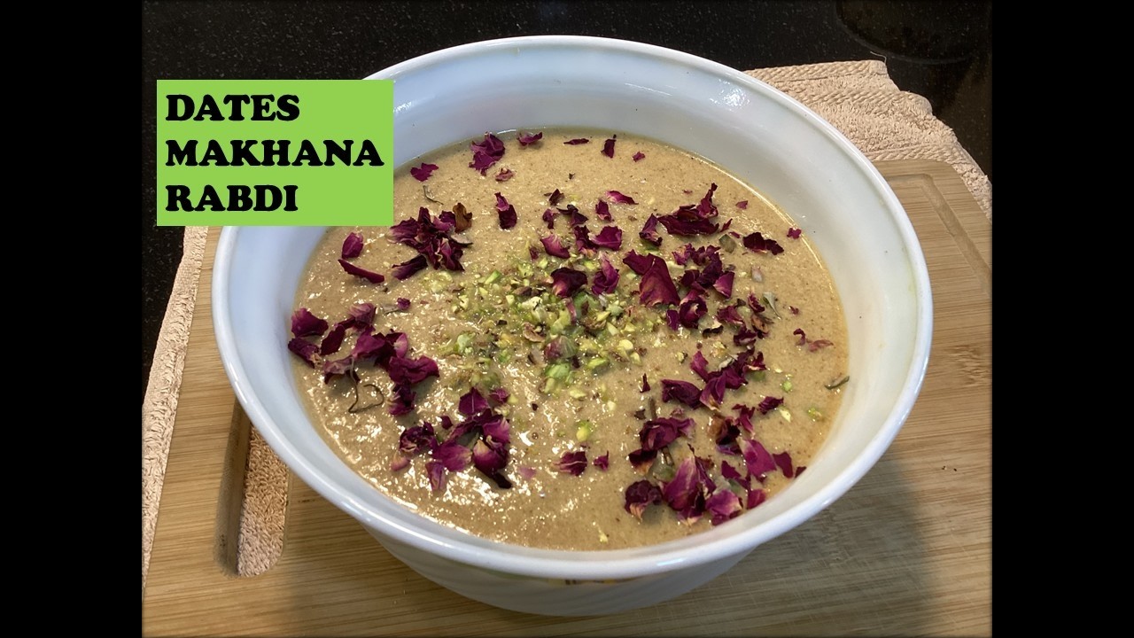 Dates Makhana Rabdi I Holi Special Rabdi I Vid 469
