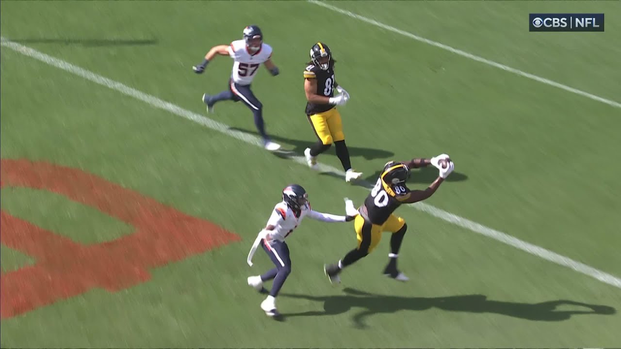 Darnell Washington's first NFL TD catch comes via back-shoulder catch vs. Broncos