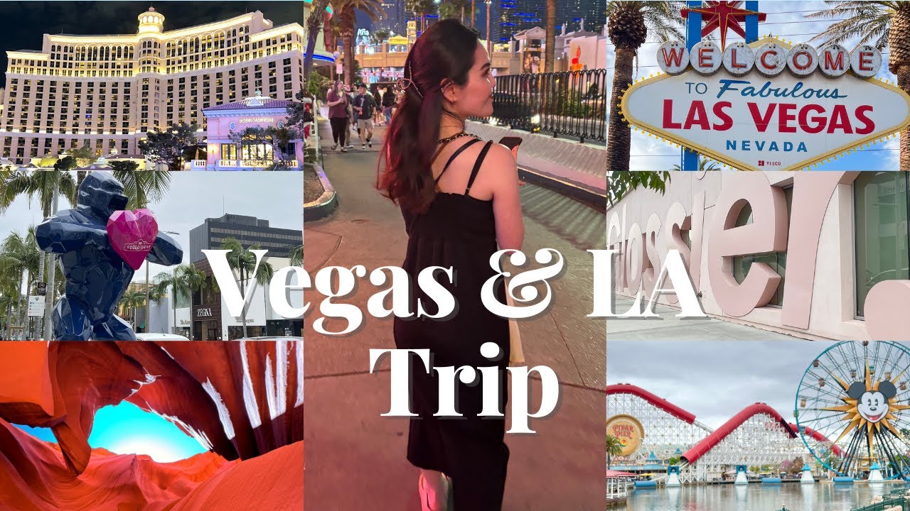 Las Vegas & Los Angeles Travel Vlog🇺🇸 | Antelope Canyon, Disney California Adventure |Girls Trip