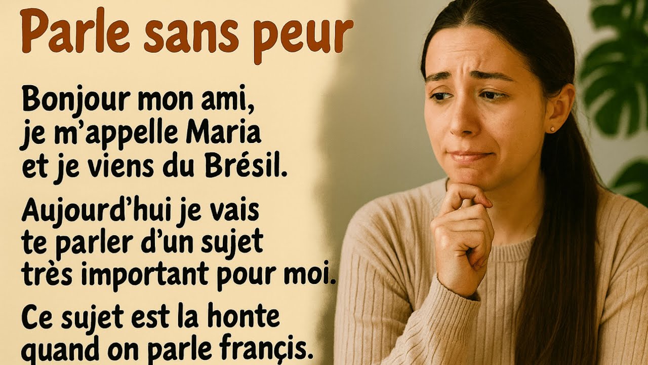 Commencez à parler sans honte dès aujourd'hui | French  Listening Practice (B1)