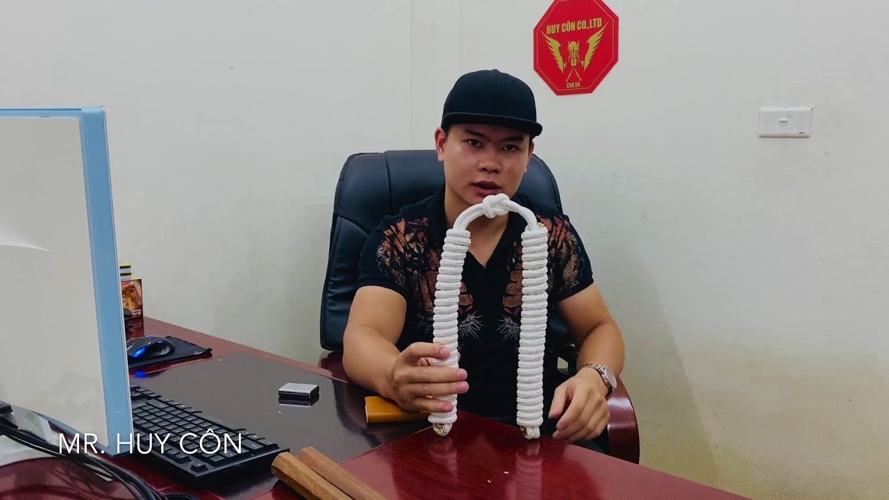 Côn nhị khúc bằng dây dù cực chất | DIY rope nunchaku
