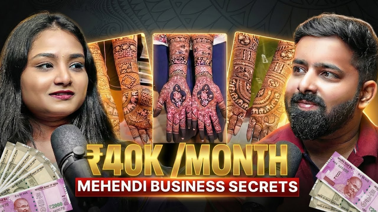 ₹40,000 / Month From Mehandi? | ft Bhavani Founder of Mohak Mehendi | Marketing Mane Show - Ep - 5