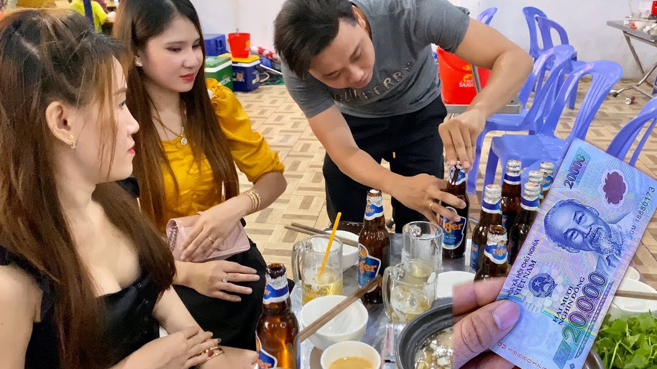 Đẳng Cấp D&acirc;n Chơi #: Thử Th&aacute;ch Khui 10 Chai Bia Bằng 1 Tờ 20k Nhận 5 Triệu Từ Kh&aacute;ch Vip