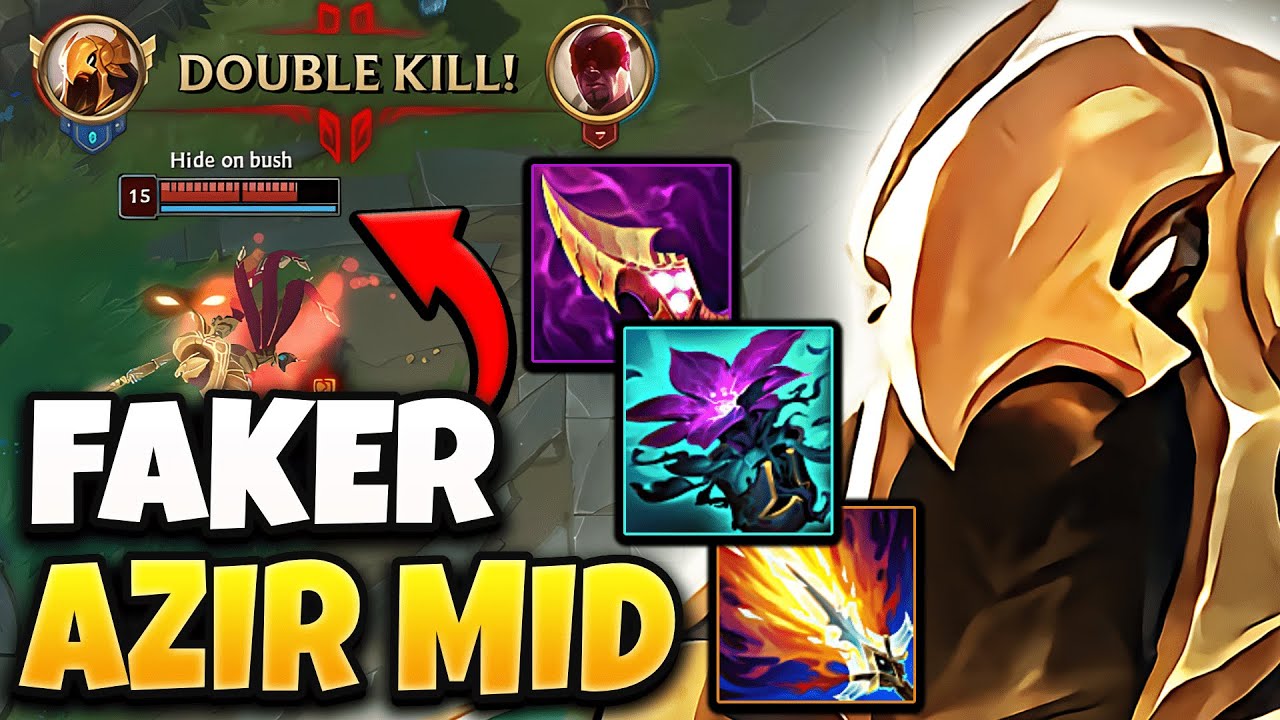T1 Faker Azir vs Leblanc [ MID ] Patch 14.1 Ranked Korea ✅