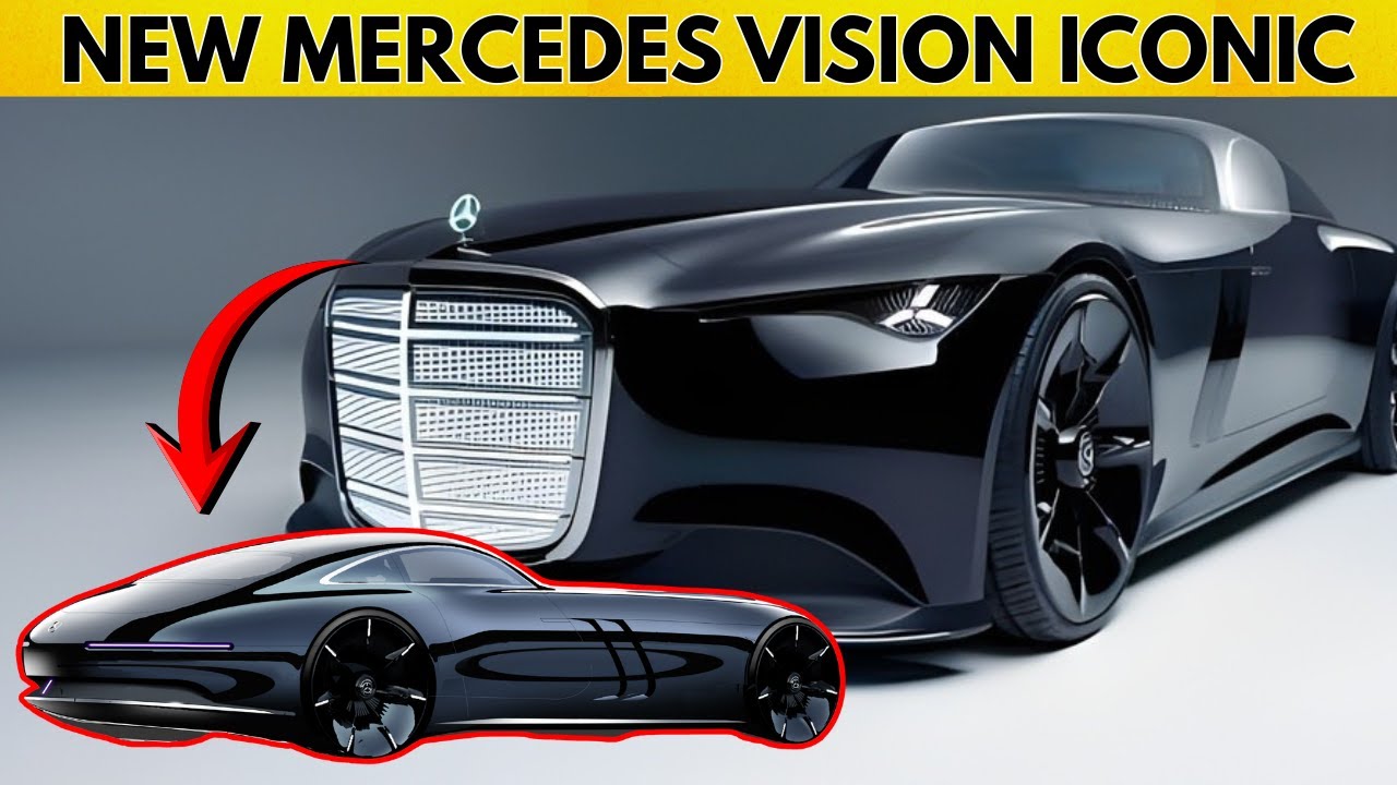 Новый Mercedes Vision Iconic: обзор экстерьера S-купе 2027 года в разрешении 4K.