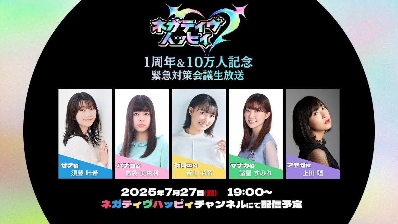 ネガティヴハッピィ1周年&10万人記念 緊急対策会議生放送