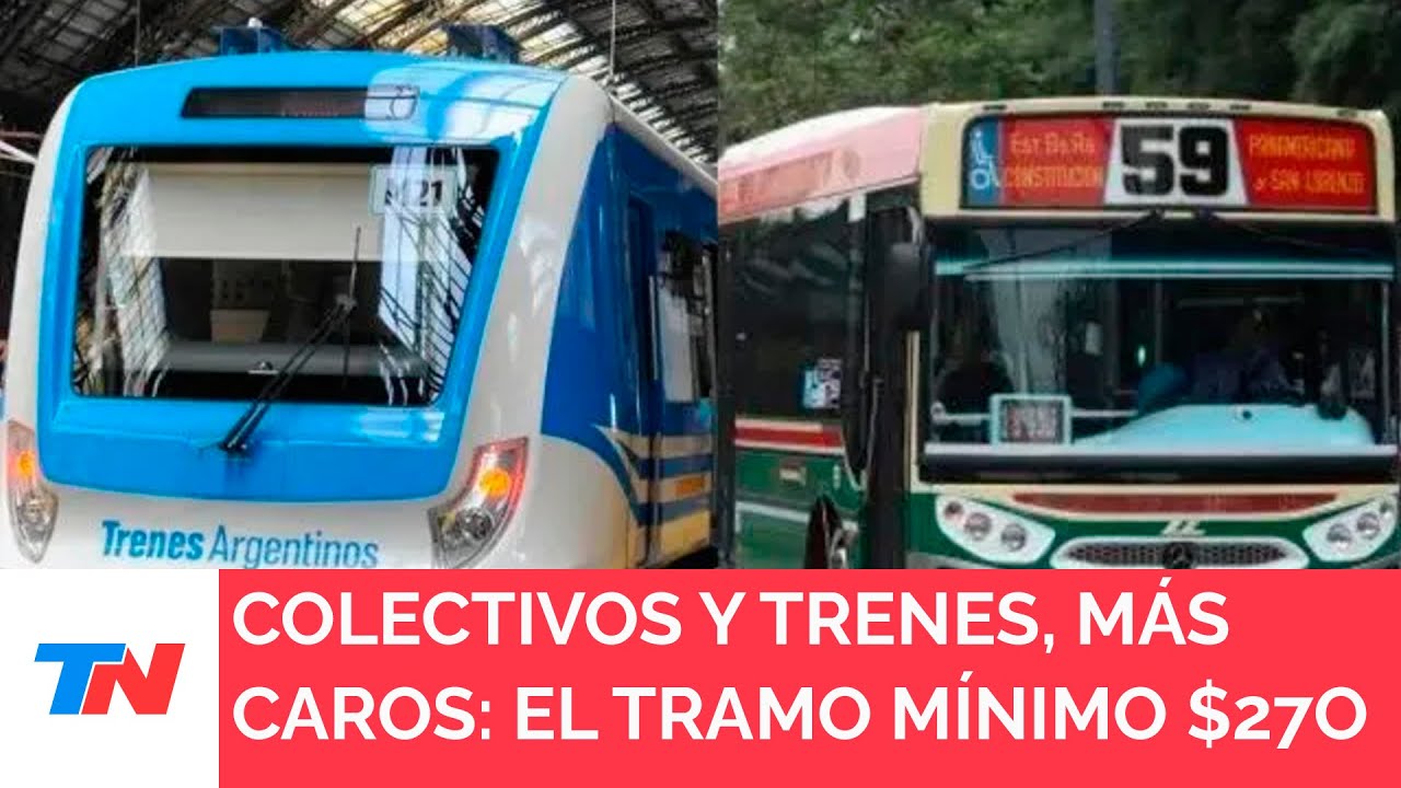 Colectivos y trenes, más caros: rige el aumento en el transporte público