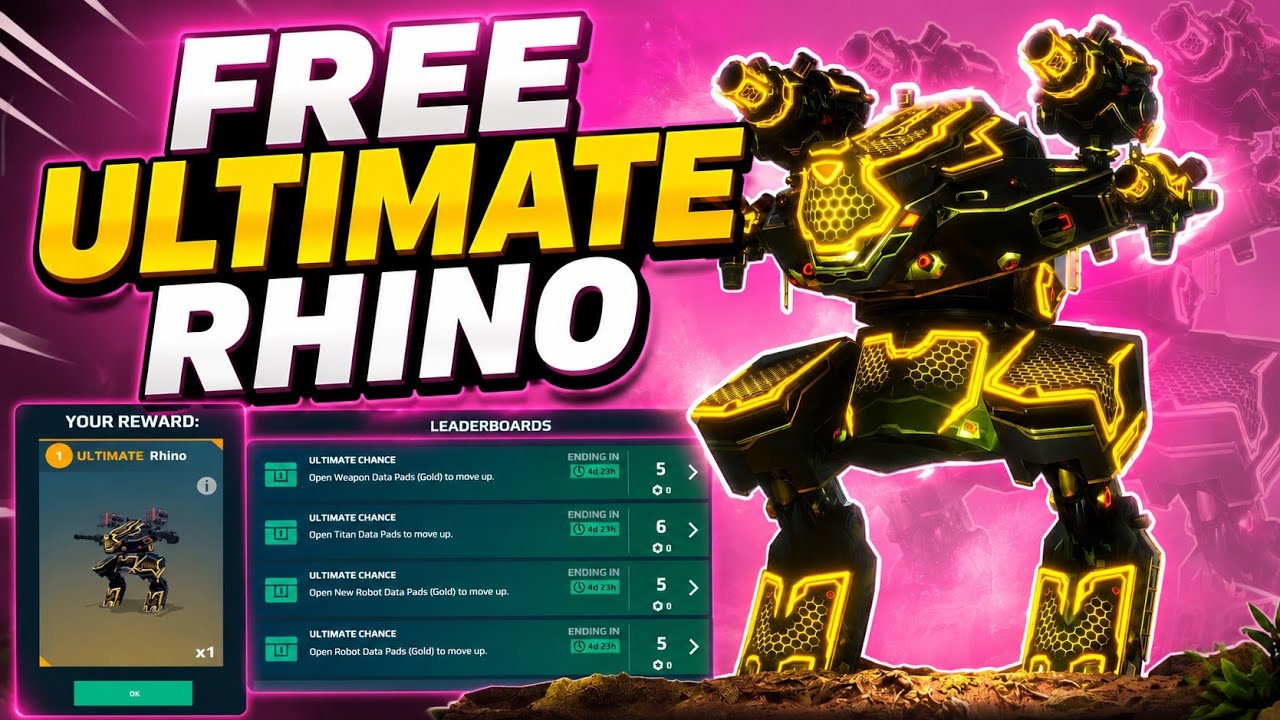 🎁 Забираю бесплатного Ultimate Rhino || War Robots
