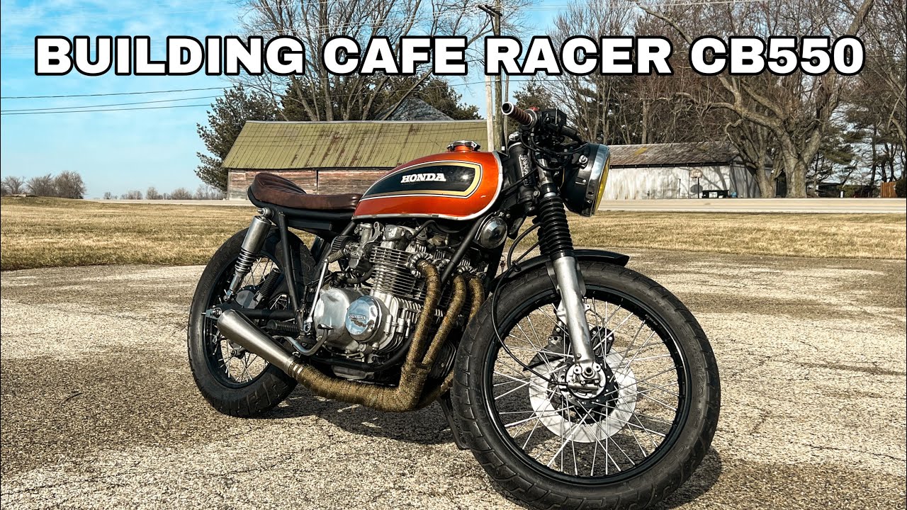 BUILDING CAFE RACER IN 10 MINUTES!!(HONDA CB550)