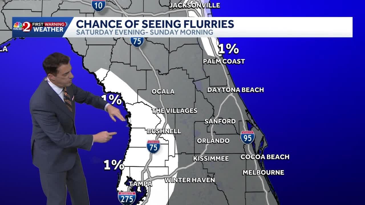 Arctic blast heads toward Central Florida | Timeline of freezing temps