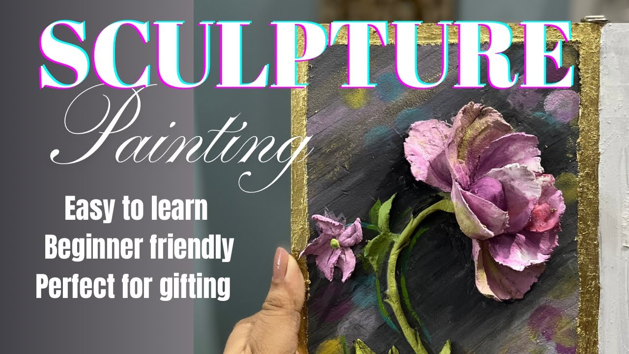 Sculpture painting flower #sculpturepainting