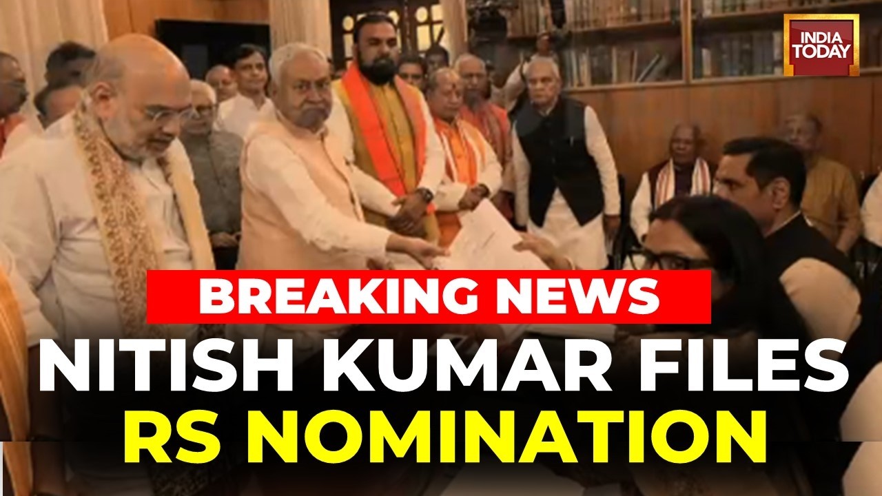 Nitish Kumar files Rajya Sabha nomination, to step down as Bihar CM; BJP mulls first CM