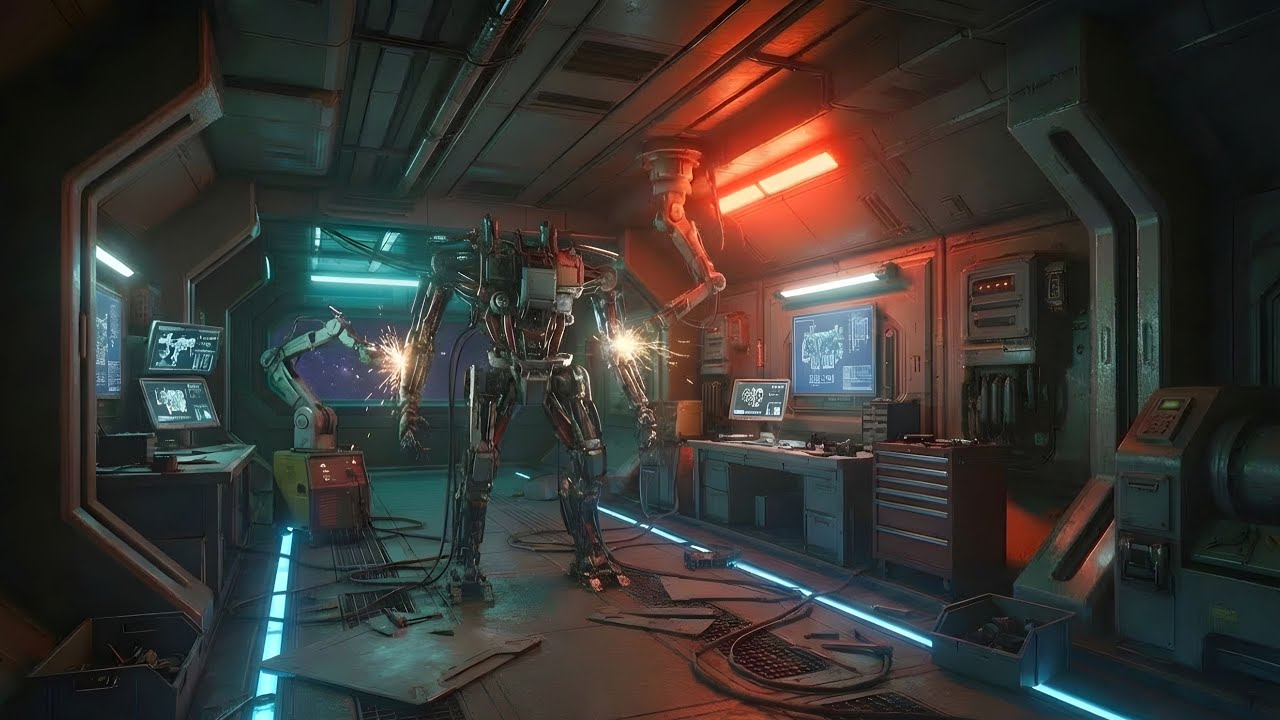 MECH BAY 07 — STRUCTURAL DIAGNOSTICS // NIGHT MAINTENANCE (2.5-Hour Ambient Downtempo Focus Mix)