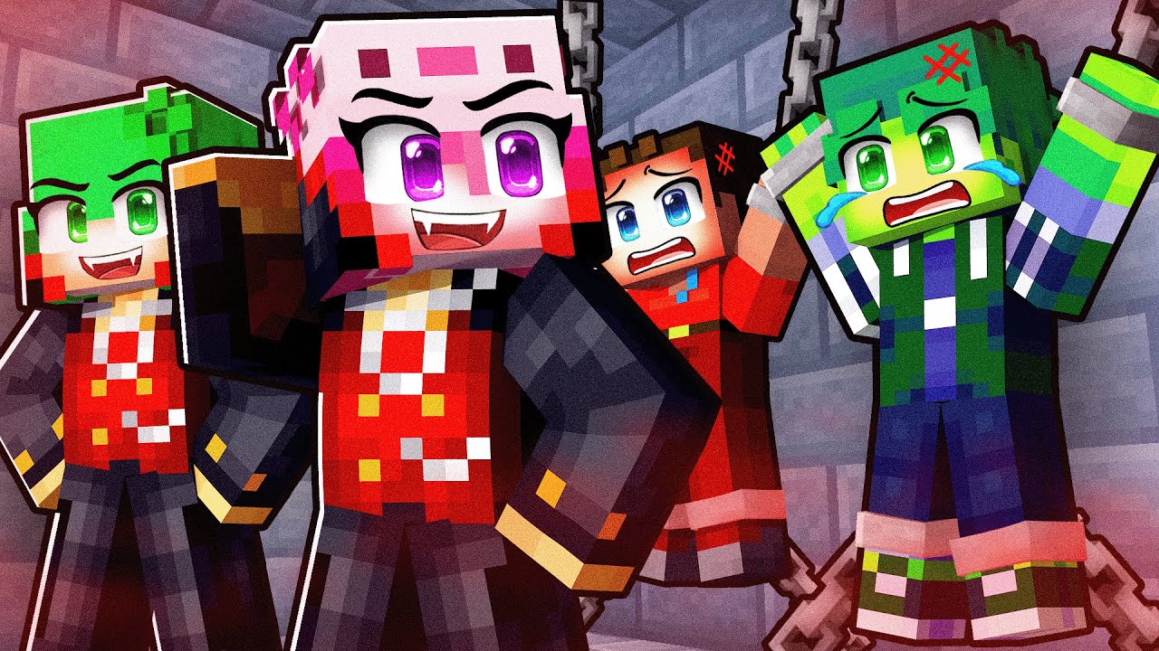 OrKsy and Billy LOCKED UP by VAMPIRE GIRLS in Minecraft!