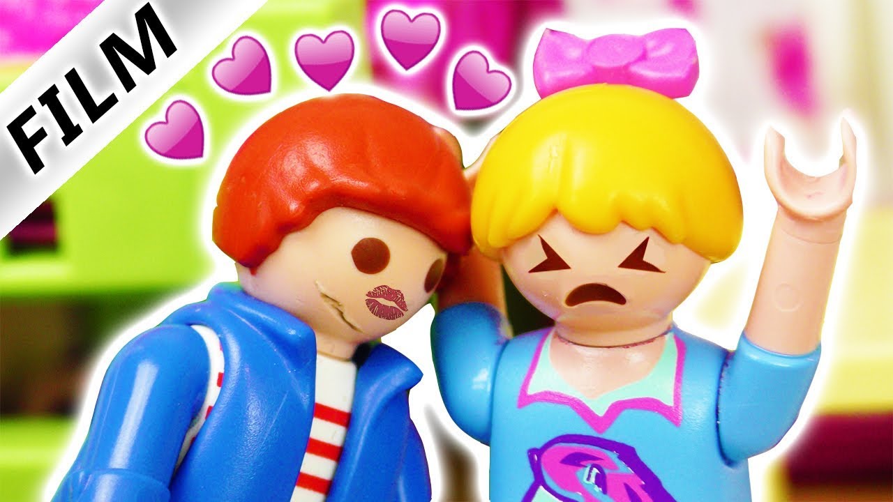 Playmobil Film Deutsch - JULIUS KÜSST HANNAH! ER IST VERLIEBT IN JULIANS SCHWESTER! Familie Vogel