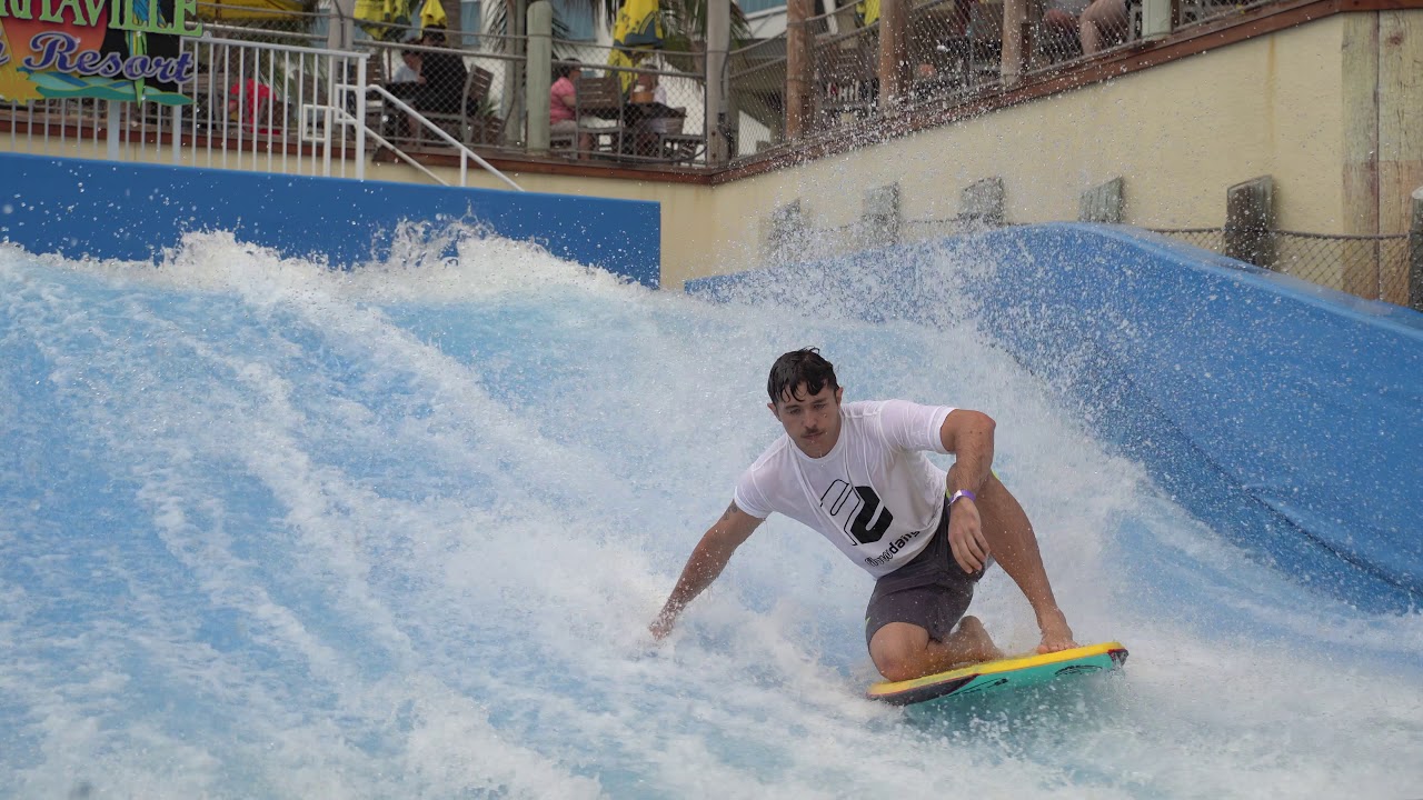Sean Beckwith Bodyboarding FlowRider Surf Machine Margaritaville Resort Hollywood Florida 2018