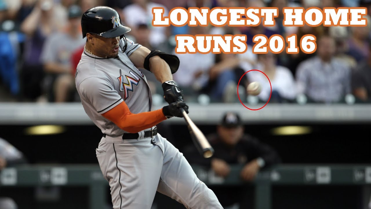 MLB | 20 LONGEST HOME RUNS OF THE 2016 SEASON | 1080p HD