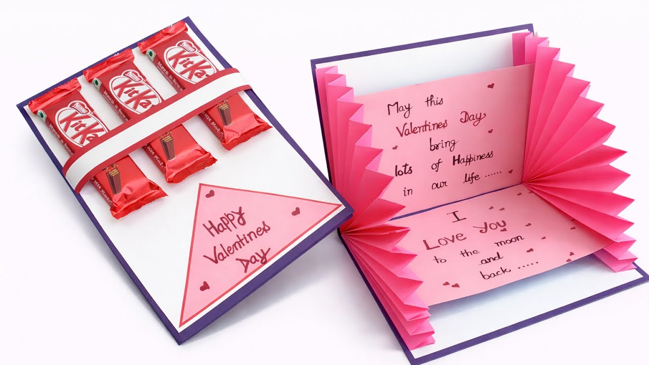 DIY -Easy and beautiful Pop up card for valentines day / valentines day pop up card making very easy