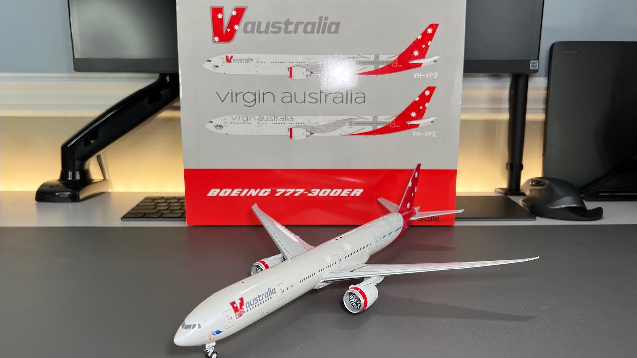 Inflight 1:200 Boeing 777-300ER Virgin Australia Hybrid Livery Unboxing