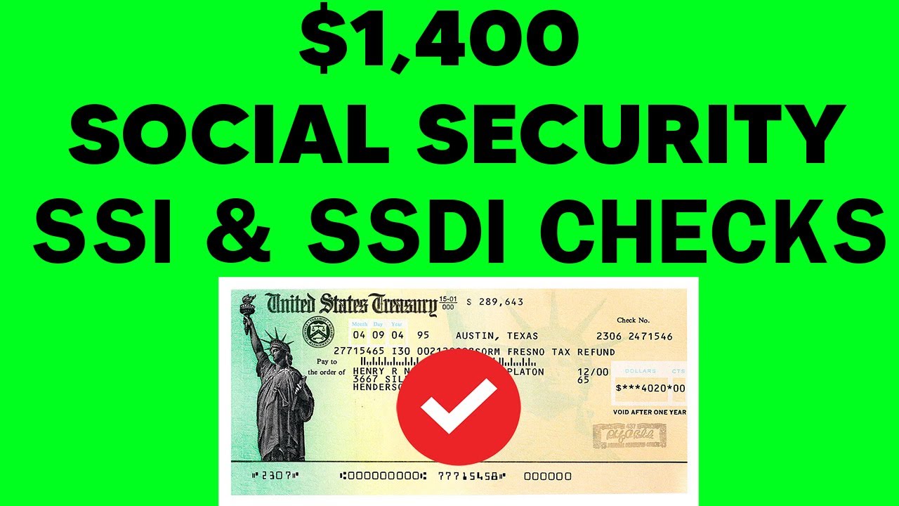 UNEXPECTED, $1,400 CHECKS COMING! Monthly Stimulus Checks to Social Security, SSDI, SSI, VA Benefits