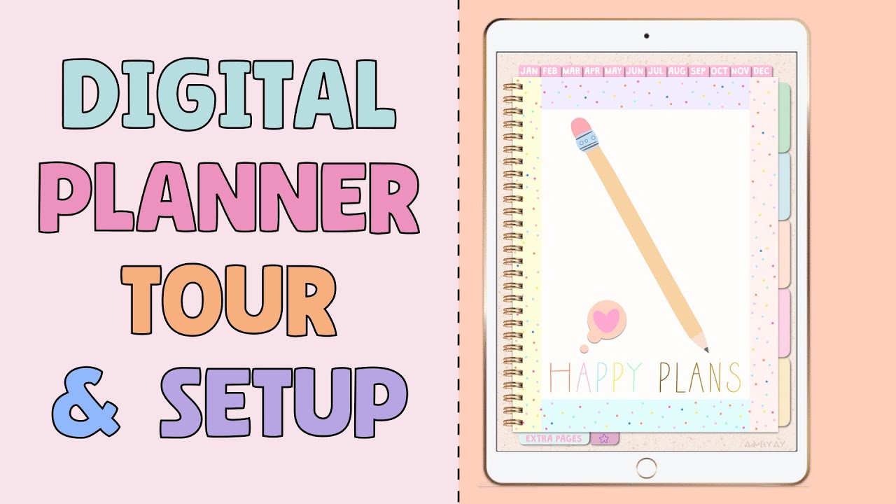 Digital Planner Setup Guide on iPad 💖 | How to Use Digital Planner | GoodNotes 6 ✏️ ✨